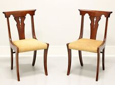 Mid 20th Century Cherry Empire Style Dining Side Chairs - Pair B