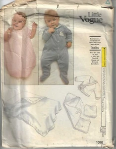 LITTLE VOGUE 1090 Vintage Sewing Pattern Infant's Layette, Printed in USA - Picture 1 of 2