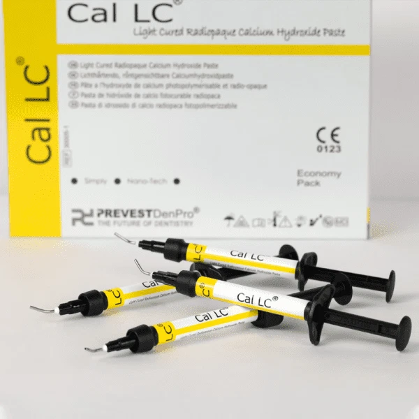 PREVEST CAL LC Calcium Hydroxide Dental Paste Base Liner 4 x 2gm Syr Pack