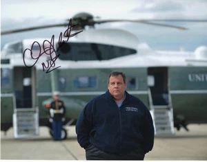 CHRIS CHRISTIE SIGNED AUTOGRAMM 11x14 FOTO - GOVERNEUR, 2020, DONALD TRUMP A - Bild 1 von 2
