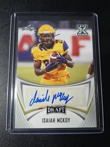Isaiah McKoy - Leaf Draft 2021 - Indianapolis Colts, Kent State - RC - Auto - Picture 1 of 3
