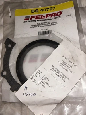 Conjunto de vedação de virabrequim traseiro BS 40707 Felpro para Chevy SaVana Express Van GMC 1500 - Imagem 1 de 2