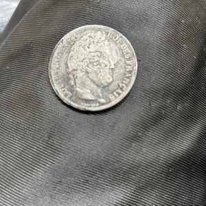 1800’s France 5 Francs Paris Louis Philippe Roi des Francais .900 Silver Large - Bild 1 von 3