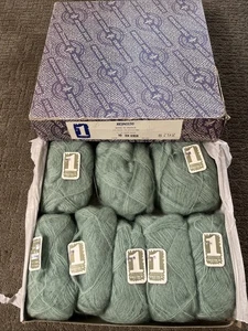 Vintage Reynolds filato mohair schiuma di mare verde made in France scatola da 8 nuovo - Foto 1 di 7