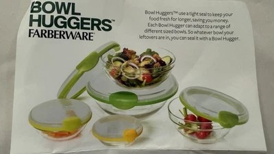 Juego de 2 abrazadores de cuenco Farberware para grandes de 7,8" a 8,5" y X grandes de 8,6" a 9,3" Foto 1 de 4