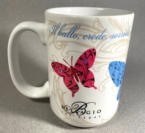 Bellagio Las Vegas Strip Hotel Casino and Resort Schmetterling Vintage Kaffeebecher - Bild 1 von 7