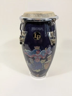 LP Sobrenatural Santana Púrpura Diseño Antiguo Mini Conga Tiene un Pequeño Chip Foto 1 de 4