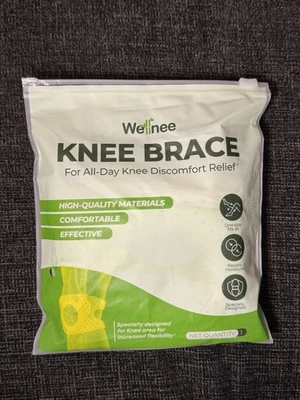Wellnee коленный бандаж для облегчения дискомфорта колена на весь день - один размер подходит всем - Изображение 1 из 4