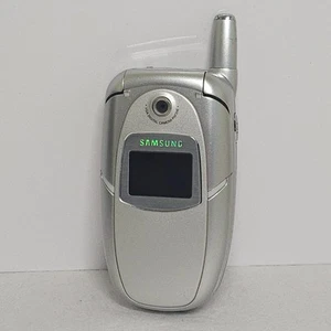 Téléphone à clapet vintage Samsung SGH-E316 - Argent - Non testé - Photo 1 sur 12