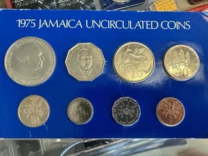 1975 Jamaica Uncirculated 8 Coin Set - Picture 1 of 11