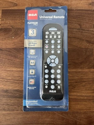 RCA Universal Remote Control 3 Device  Black RCR3273E New NIB - Image 1 of 4