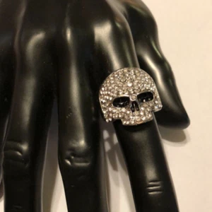 Chino Antrax Ring, Narco Skull Ring, Silver USA Seller Good Quality Fast Ship - Picture 1 of 2