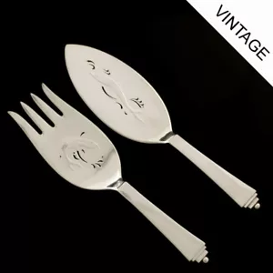 Georg Jensen Silver Fish Serving Set - Pyramid/ Pyramide - Picture 1 of 1