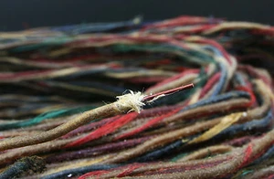 236# Rare Western Electric 20GA Enamel cloth copper single wire 2.1M*4pcs - Picture 1 of 4