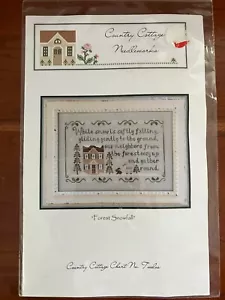 Country Cottage Needleworks Cross Stitch Chart #12 Forest Snowfall Sampler NEW - Picture 1 of 3