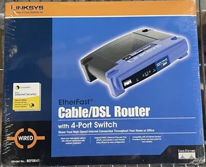 Linksys BEFSR41 Wired Router – 4-Port 10/100 Switch - Picture 1 of 6