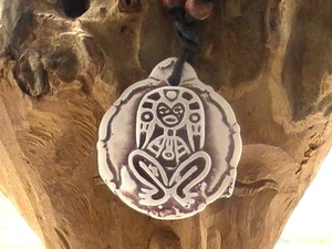 RASTA NECKLACE POLYNESIAN MAN, JAMIACAN MAN DREADS BLESSED BY NATIVE AMERICAN - Picture 1 of 7