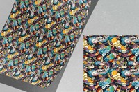 Cosmo Space Ships Sticker Bomb Wrap Vinyl Vehicle Wrapping Car Van Bike 4484