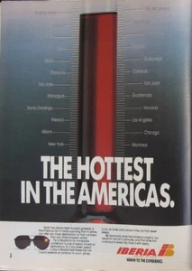 Iberia ad cuted from a 1989 Magazine - Bild 1 von 1