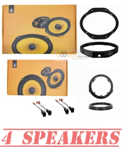 JL Audio C1 series 2-Way Door Speakers & adapters for 2015-2023 Ford F-150 - Picture 1 of 3