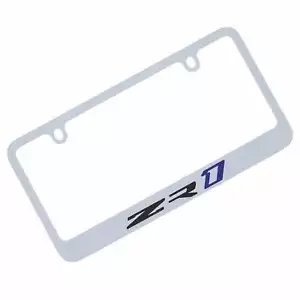 Corvette ZR1 License Plate Frame (Chrome) - Foto 1 di 4