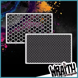 Fish Scales #4 - Modello di stencil aerografo riutilizzabile - Foto 1 di 5