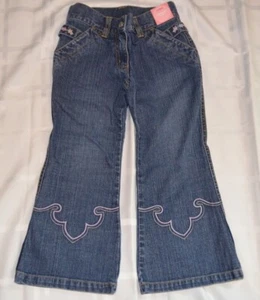 Gymboree PARK CITY LUXE Denim Blue Flare Jeans Western Design NWT 4 5 6 7 - Picture 1 of 5