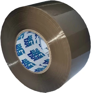 Brown Buff Packing Tape 48mm x 150m BIG TAPE Branded Packaging Sealing Secure - Picture 1 of 2