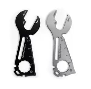 Multitool Wrench Wallet Credit Card Sized Pocket Outdoors Survival Tool - Picture 1 of 7