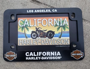 Harley California Los Angeles Dealer License Plate Frame + Plate - Picture 1 of 1