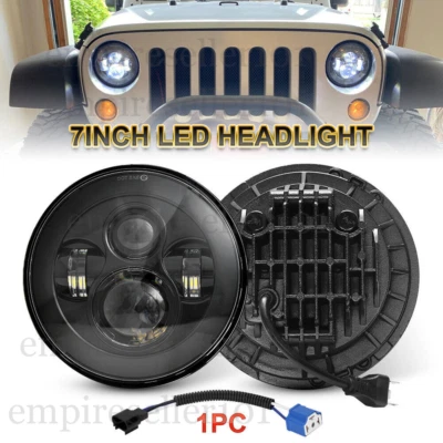 DOT 7" LED Headlight Hi/Lo Sealed Beam for Jeep JK LJ TJ CJ Suzuki Samurai SJ410 - Image 1 of 4