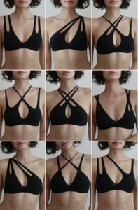 Nuudii System Nuudii Boobwear Tee System Bra in Nuu Black ( LL ) - Picture 1 of 3