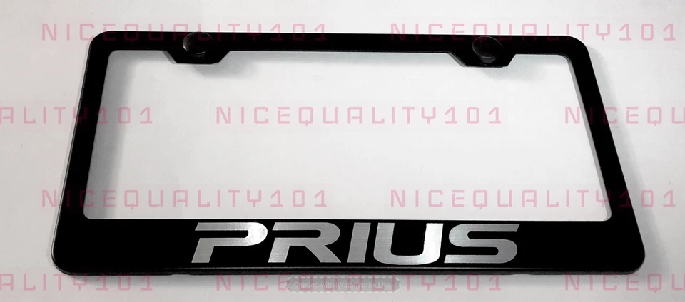 Soporte de marco de matrícula con acabado de acero inoxidable Prius libre de óxido Foto 1 de 1