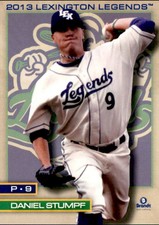 2013 Lexington Legends Brandt #25 Daniel Stumpf Humble Texas TX Baseball Card