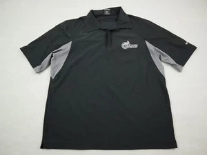 UNC Charlotte 49ers Polo Shirt Men Medium Black Nike Dri Fit UV NCAA Adult M - Picture 1 of 8