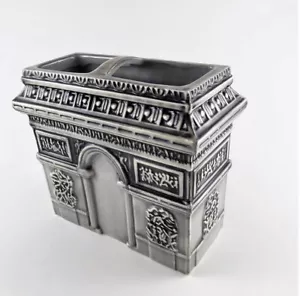 Paris Arc de Triomphe Toothbrush Holder Ceramic - Picture 1 of 7
