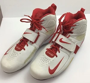 Men's Nike Boss Zoom Air Football Cleats White/Red Size 18 - Picture 1 of 12