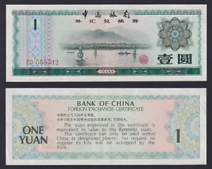 Banconota Cina 1 yuan 1979 P.-FX3 SPL++/XF++ - Imagen 1 de 1