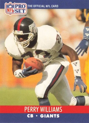 Perry Williams 1990 Pro Set #600 New York Giants Football - Image 1 of 2