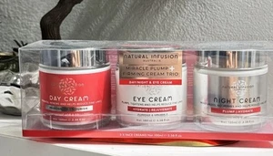 Crema Reafirmante Natural Infusión Miracle Plump Trío. Crema de ojos día/noche Y - Imagen 1 de 2
