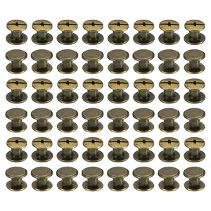 PATIKIL 50 Juegos Tornillos Chicago, M5x4mm Tornillos Chicago Phillips Binding Post S... - Imagen 1 de 7