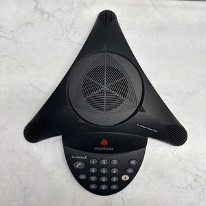 Teléfono de conferencia con pantalla Polycom SoundStation 2 2201-15100-601 con adaptador - Imagen 1 de 5