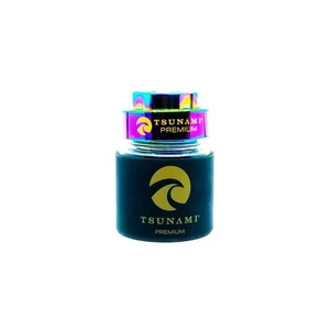 Tsunami Premium Metall Grinder luftdichtes Glas mit Verschlussdeckel, Regenbogen - Bild 1 von 1