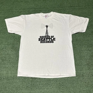 Vintage 90s Sounds Of Seattle Records size XL USA Made Grunge - Picture 1 of 5