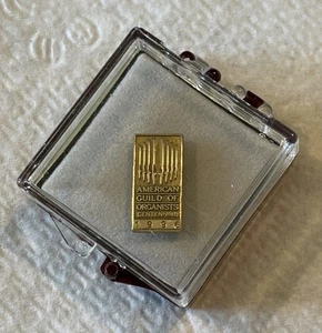 American Guild Of Organists Centenario 1996 Spilla 1/10 10K Oro Giallo OC Tanner - Foto 1 di 6
