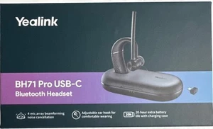 Yealink BH71 Pro Bluetooth Headset with USB-C/A Dongle - Picture 1 of 8