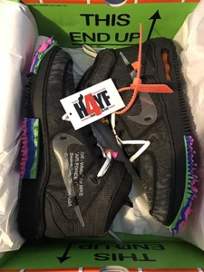 Air Force 1 Mid SP x Off-White Black 2022 Sz 12 🧱 - Picture 1 of 17