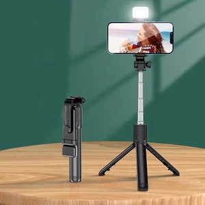 R1 Selfie Foldable With Wireless Remote Shutter and 360 Rotation Tripod Stand - Picture 1 of 6
