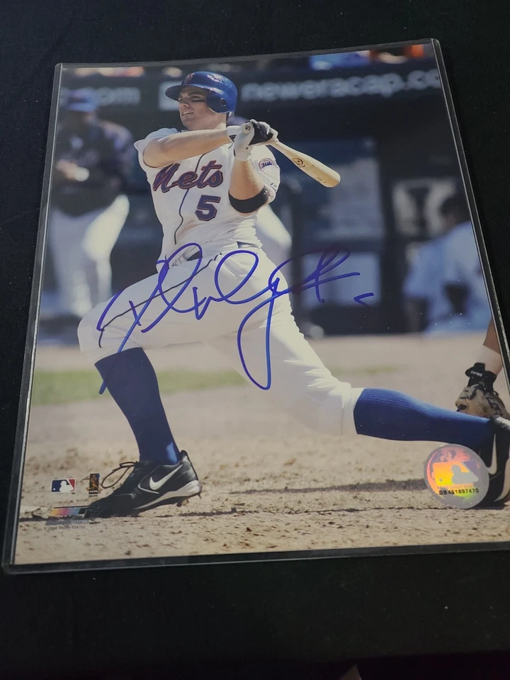 大卫·赖特签名亲笔签名 8 x 10 照片纽约大都会队长全明星球员 — 第 1/2 张图片