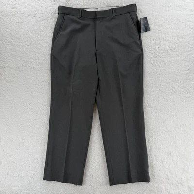 David Taylor Pants Mens 36x29 Gray Flexslax II Dress Slacks Elastic Waist NWT - Image 1 of 4